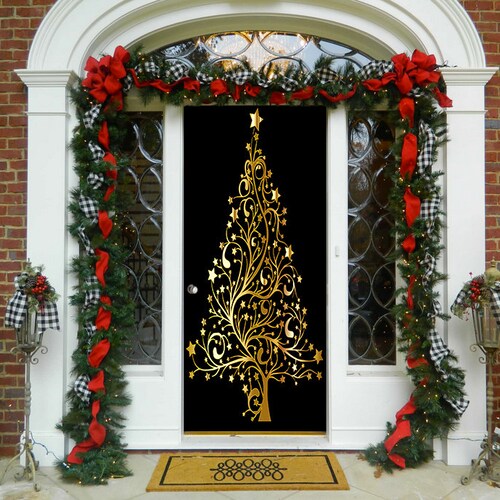 36x96 Wreath Banner Sign Wreath Banner Sign Christmas Xmas x-mas Trees 36x96 Wreath Banner Sign Wreath Banner Sign Christmas Xmas x-mas Trees