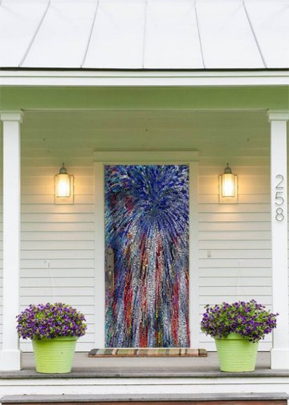 Flag Fireworks Door Decoration Door Decor Door Covers Etsy