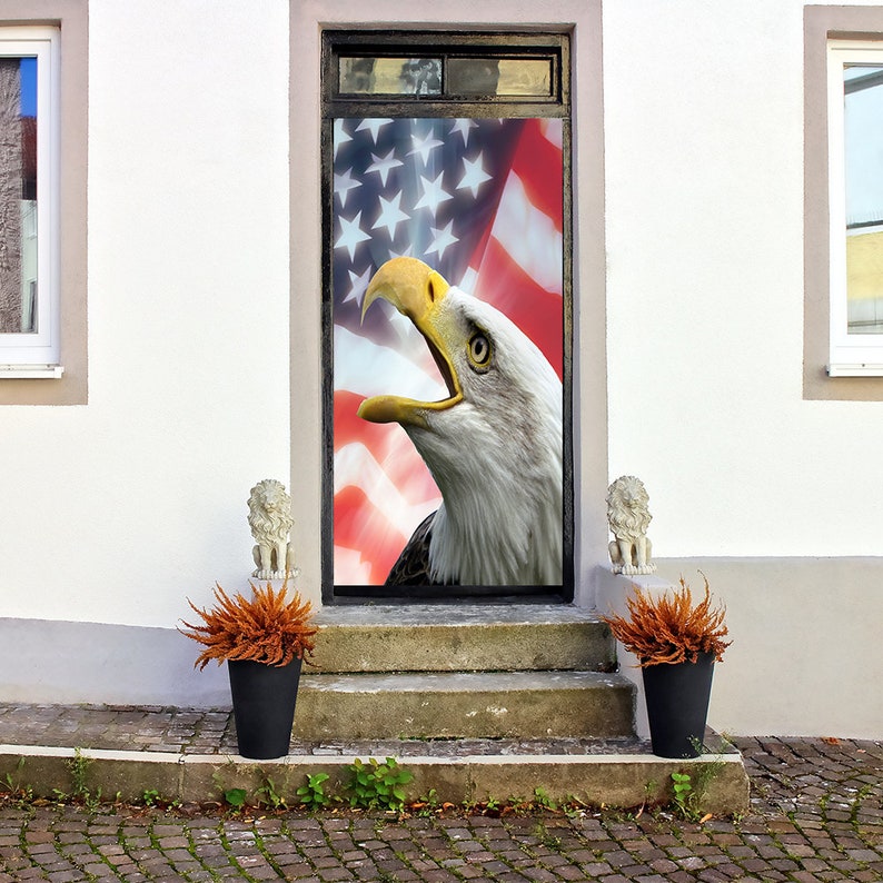 Bald Eagle American Flag Door Decoration Door Decor Door Etsy