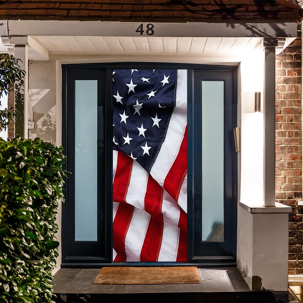 Patriotic Door Banner American Flag Decor American Flag Etsy UK