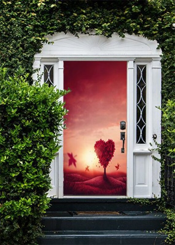 Christmas Front Door Cover Entry Doors 3d Banner Holiday