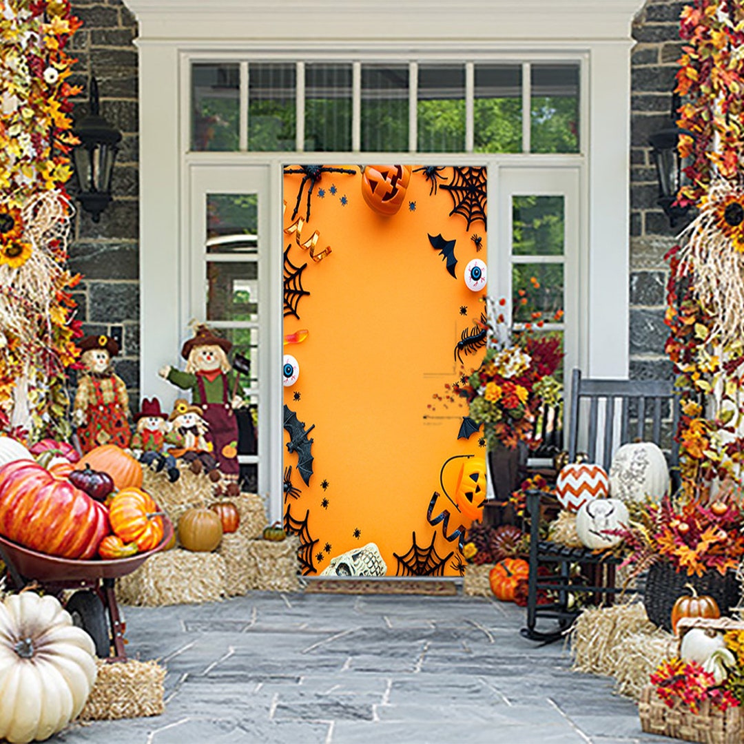 Halloween Door Cover - Halloween Decor - Door Covers - Halloween Door ...