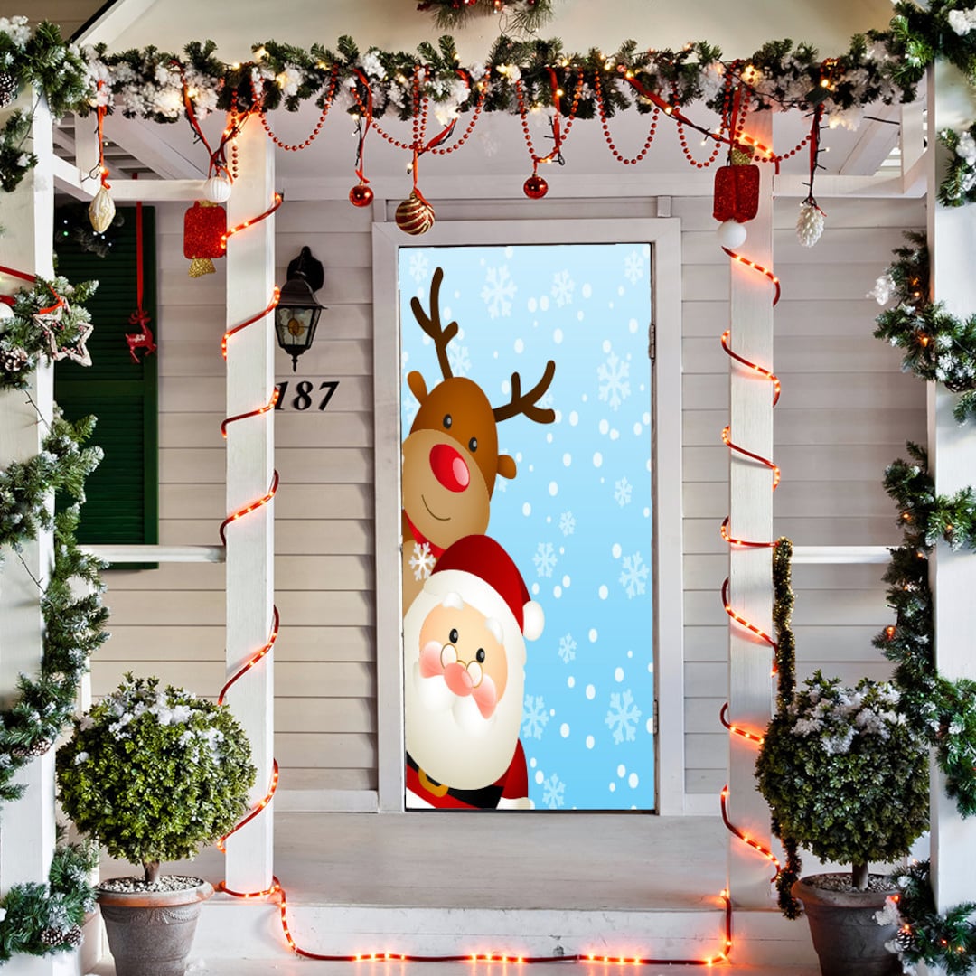 55 Best Christmas Door Decorations - Holiday Front Door Ideas