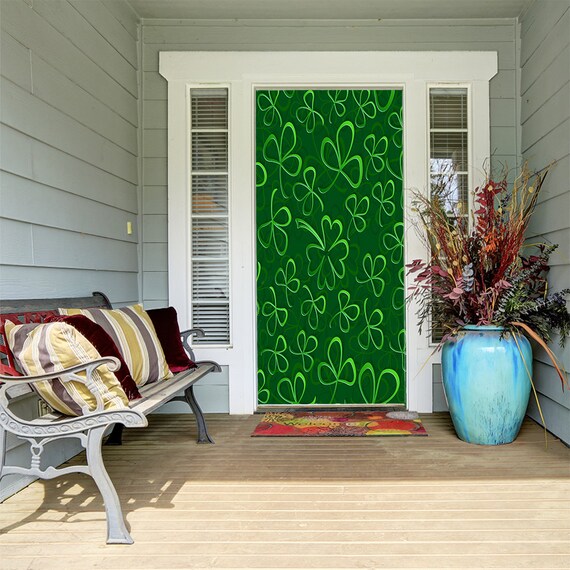 Floating Shamrocks Door Decoration St Patricks Day Etsy