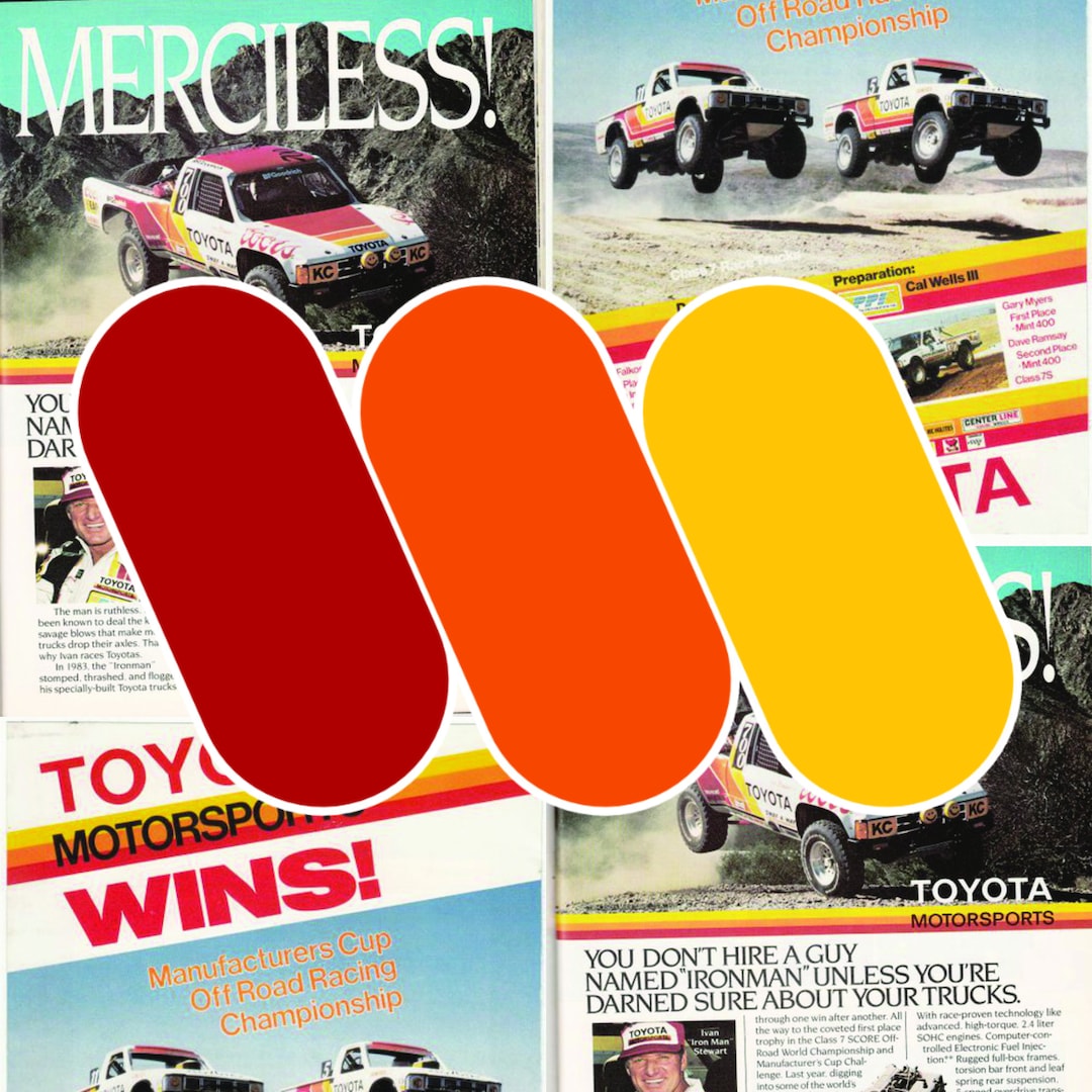 Toyota Trucks Heritage Colors Sticker Tacoma Tundra 4runner TRD FJ Land ...