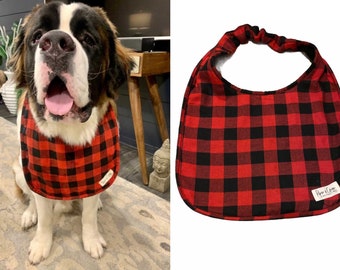 Everyone needs a tartan bib Giant big Dog drool Bib Newfoundland newfie Newfy bernese mountain dog Saint Bernard owner slobber dog