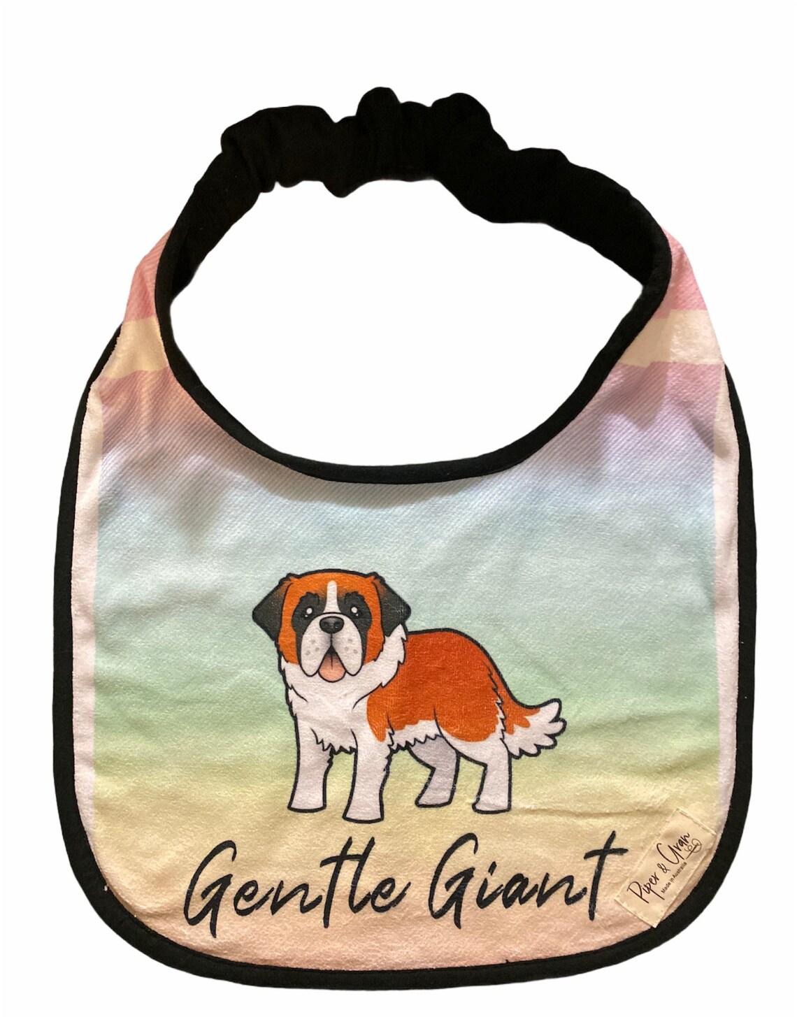 Gentle Giant Dog Bib Giant Big Dog Drool Bib Reversible Etsy