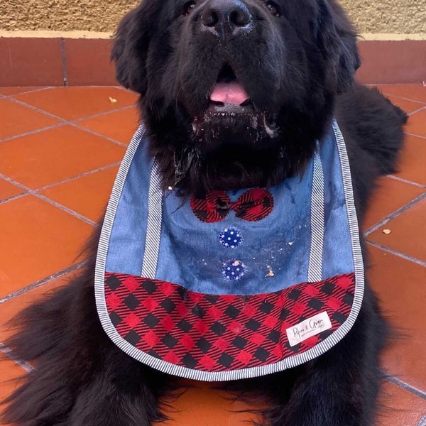 Here to steal you girl drool bib personlised bib newfoundland bib st bernard bib drooling XXL dog Slobber bib