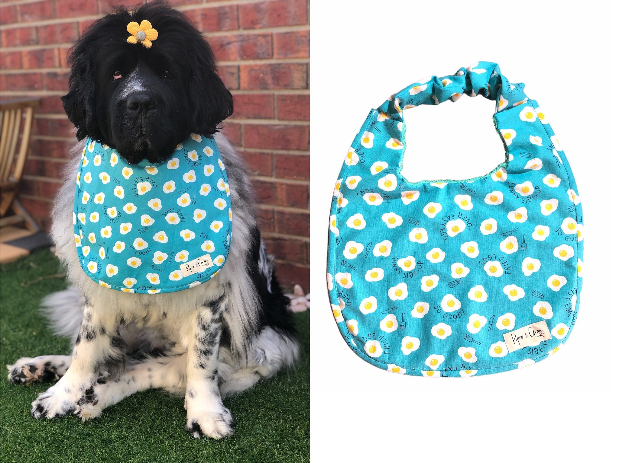 Giant big Dog drool Bib Reversible Newfoundland newfie Newfy Etsy