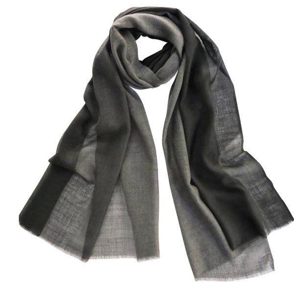 Super soft wool/silk scarf with color sale