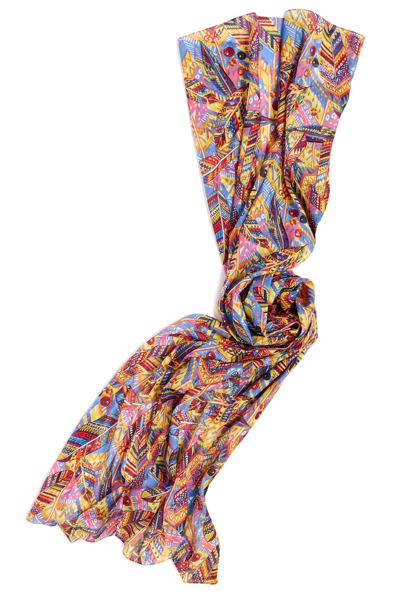 pure organic cotton, delicate summer scarf, 70 x 180 cm image 1