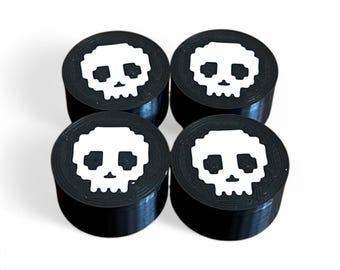 Guitar Pedal Footswitch Topper Skull Design (Single / 4 Pack)