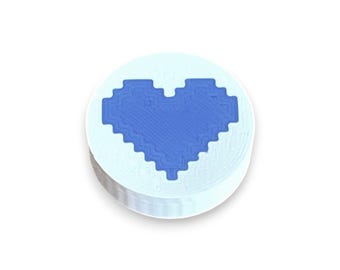 Guitar Pedal Footswitch Topper Heart –  Low Profile 8.5mm / 10mm / 11mm Switch Size | Single | 3D Printed | Cold Earth Industries