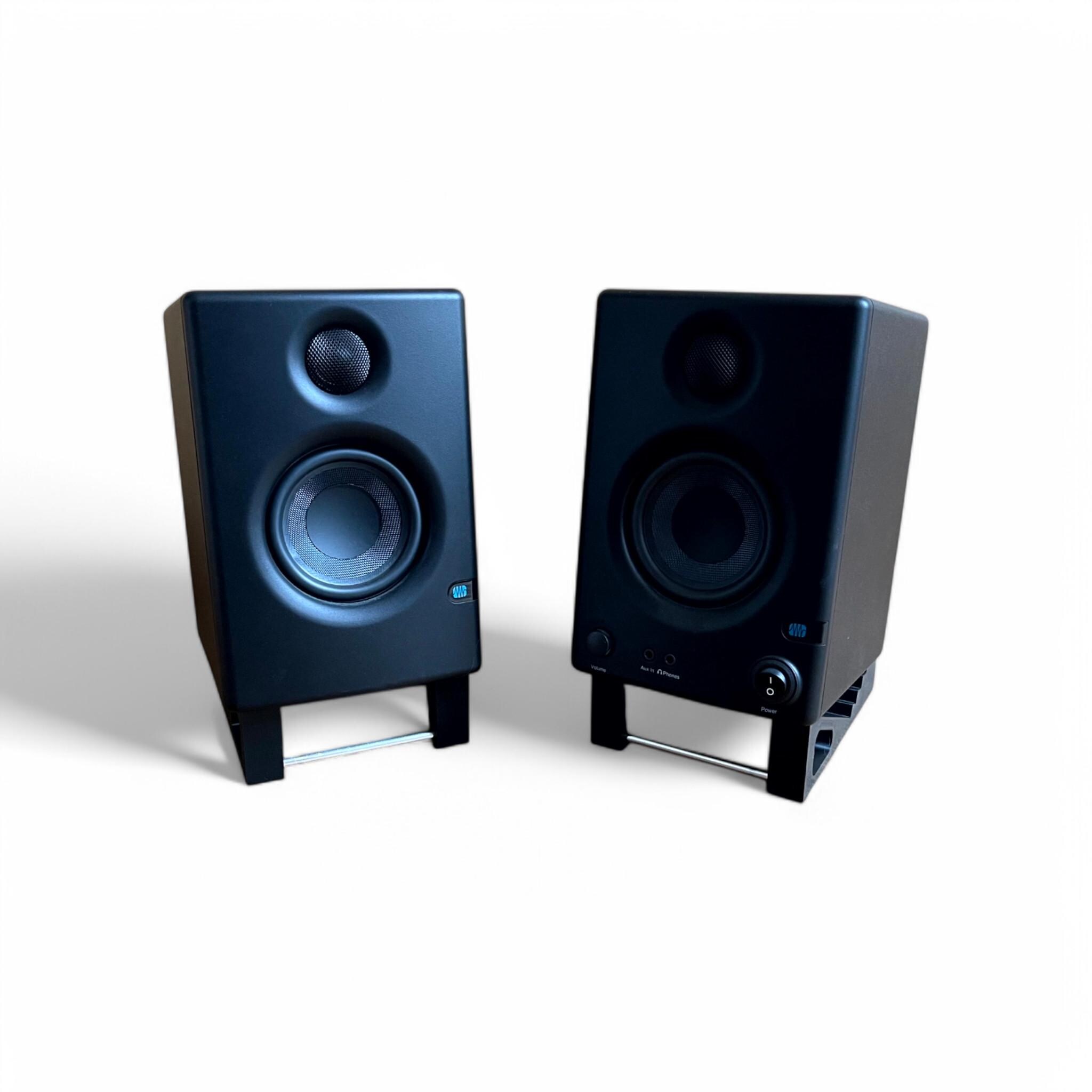 PreSonus Eris E3.5 スタジオモニタースピーカー　スタンド付き Amazon | PreSonus Eris 3.5 ホワイト 1ペア ケーブル スタンド