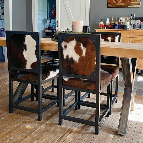 Cow Print Dining Chairs