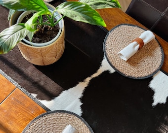 Genuine Cowhide Table Runner | Handmade in the UK