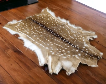 大型本牛革ラグ、ブラウンレッドタンホワイト、毛付き、現状販売