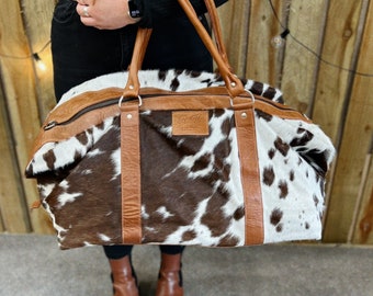 Reisetasche aus Rindsleder | Handgefertigte Wochenendtasche