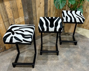 Zebra print bar stools for sale best sale