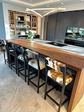 Cowhide bar stool | Cowhide counter stool with backs (priced per stool) - FPBK