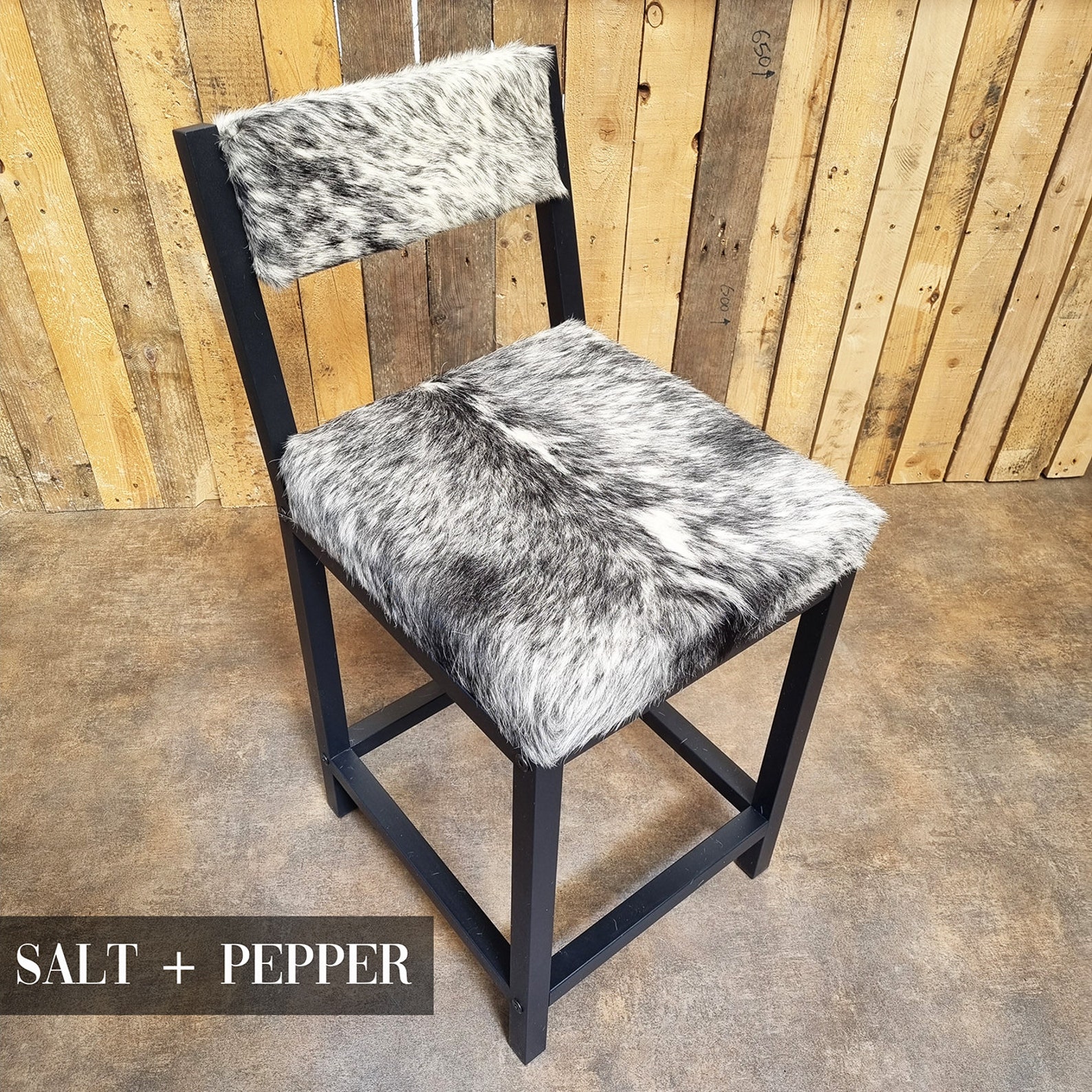 Cowhide Bar Stool / Cowhide Counter Stool With Backs FP BK Etsy