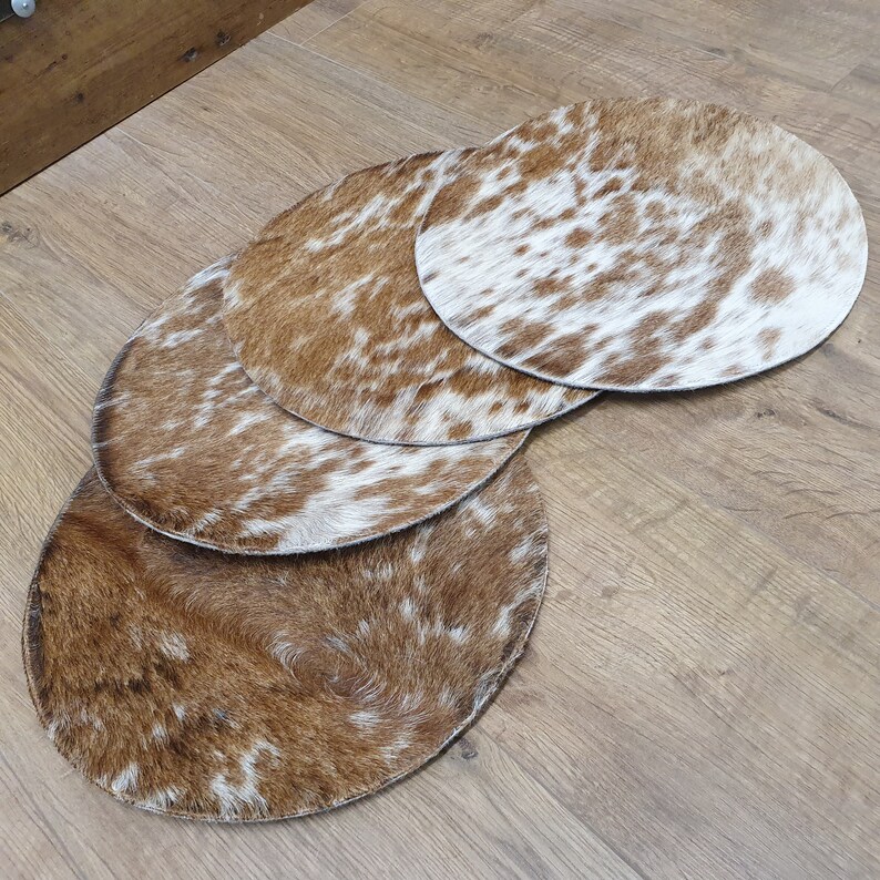 Cowhide Dinner Placemat House Warming Gift Etsy UK