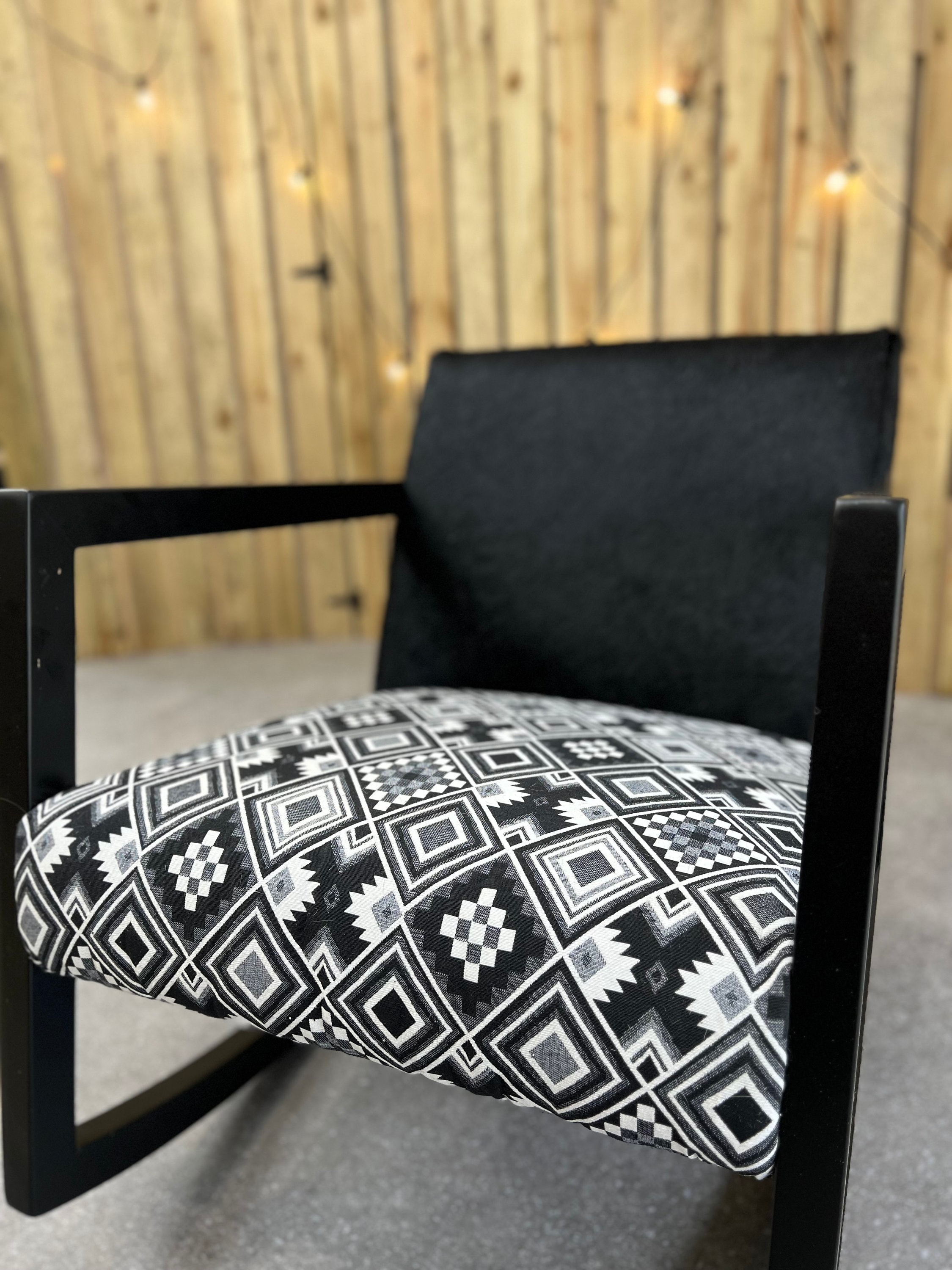 Aztec print accent chair sale
