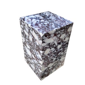 Sidobord i naturmarmor | Sidobord i Calacatta, viol | Accentbord i travertin bild 8