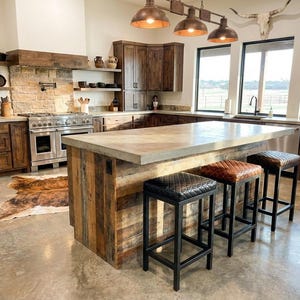 Diamond Stitched Leather Bar Stool, Steel Frame, Counter Stool, Kitchen Seating, Modern Barstool - FP image 15