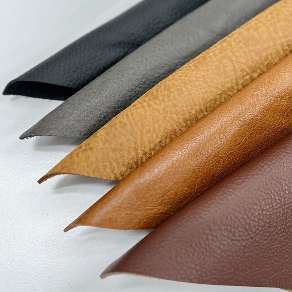 Genuine Leather Material Precut Pieces for Arts and Crafts 5 PACK