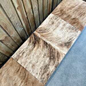Genuine Cowhide Upholstered Bedroom Bench, End of Bed Bench, Entryway Bench, Modern Bed Bench - LFB70 image 11