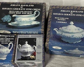 NEW in Box Various Selections, Blue Garland Bavaria, Serving Pieces, Johann Haviland Porcelain Dinnerware