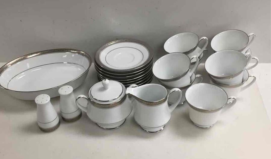 各種セレクション、ノリタケ製クレストウッド プラチナ 4166、極上