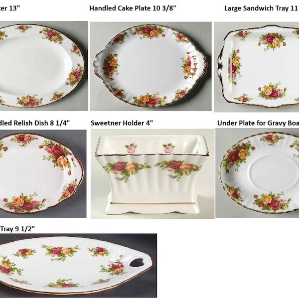 Royal Albert Old Country Roses China Serving Pieces, Free Shipping USA