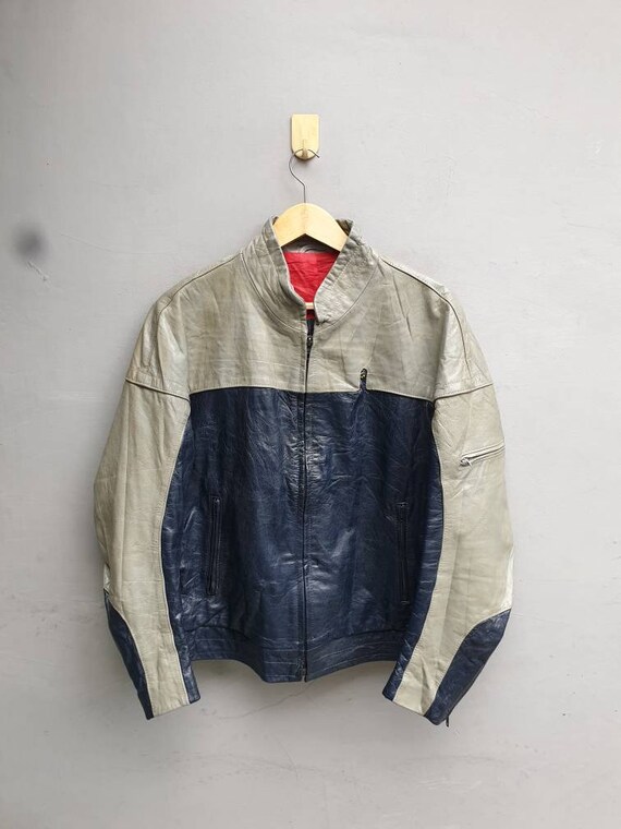Vintage BMW Leather motorcycle jacket. Caferacer r