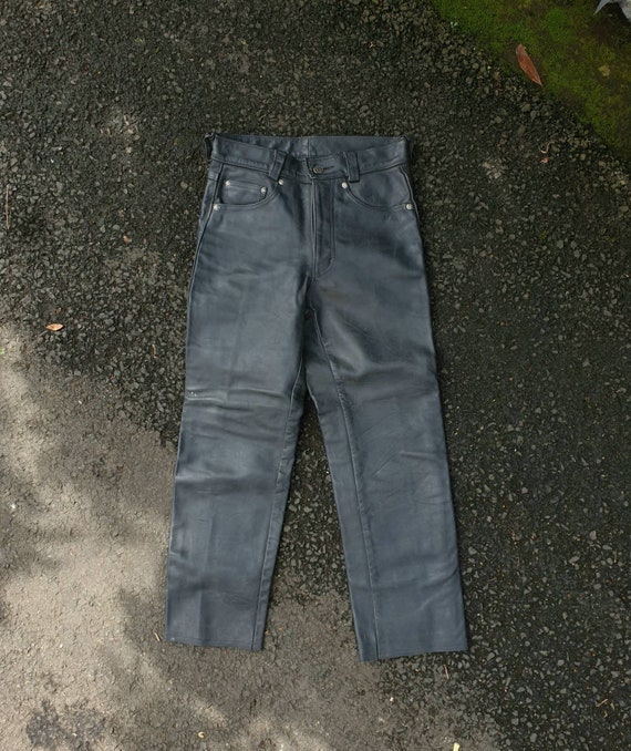 schott leather pants