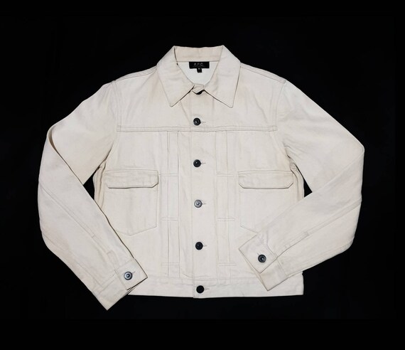 APC Selvedge denim jacket. Rugged workwear streetw