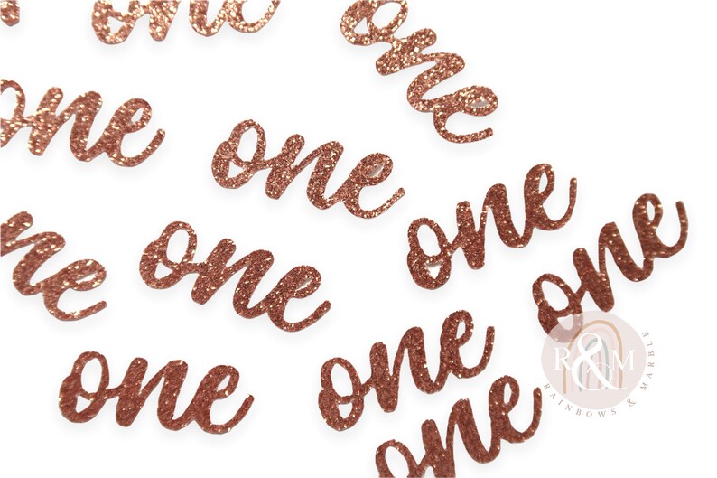 1st Birthday Confetti, Rose Gold Confetti, First Birthday, One Confetti