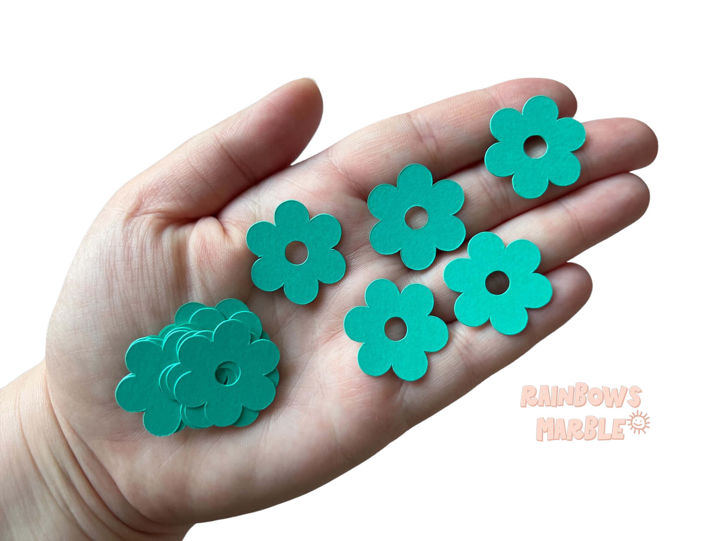 Groovy Flower Confetti Boho Confetti Turquoise Confetti Boho Birthday Party Decorations Groovy Birthday Party Decorations