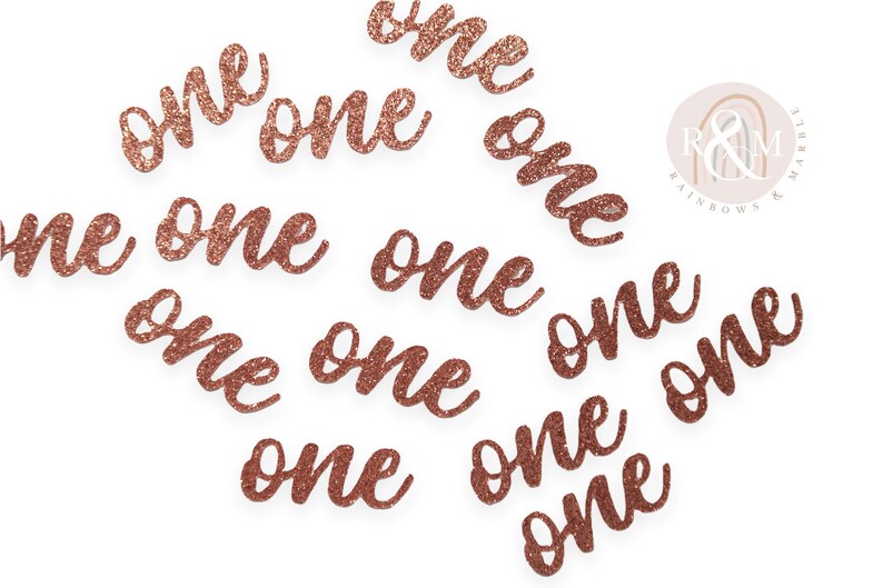 1st Birthday Confetti, Rose Gold Confetti, First Birthday, One Confetti