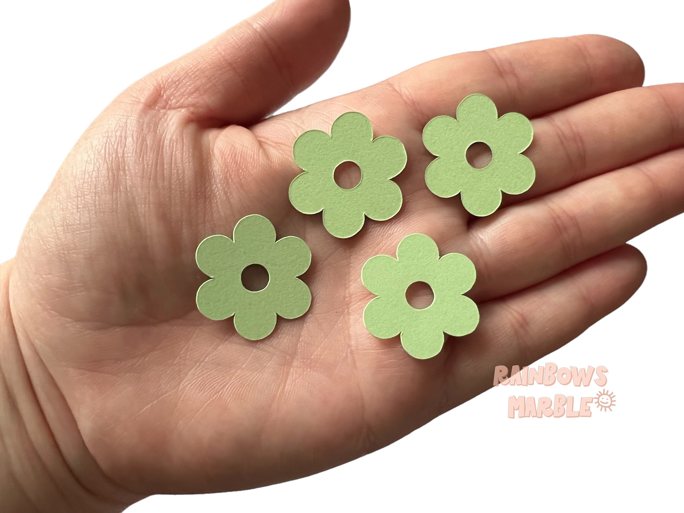 Groovy Flower Confetti Boho Confetti Green Confetti Boho Birthday Party Decorations Groovy Birthday Party DecorationsParty