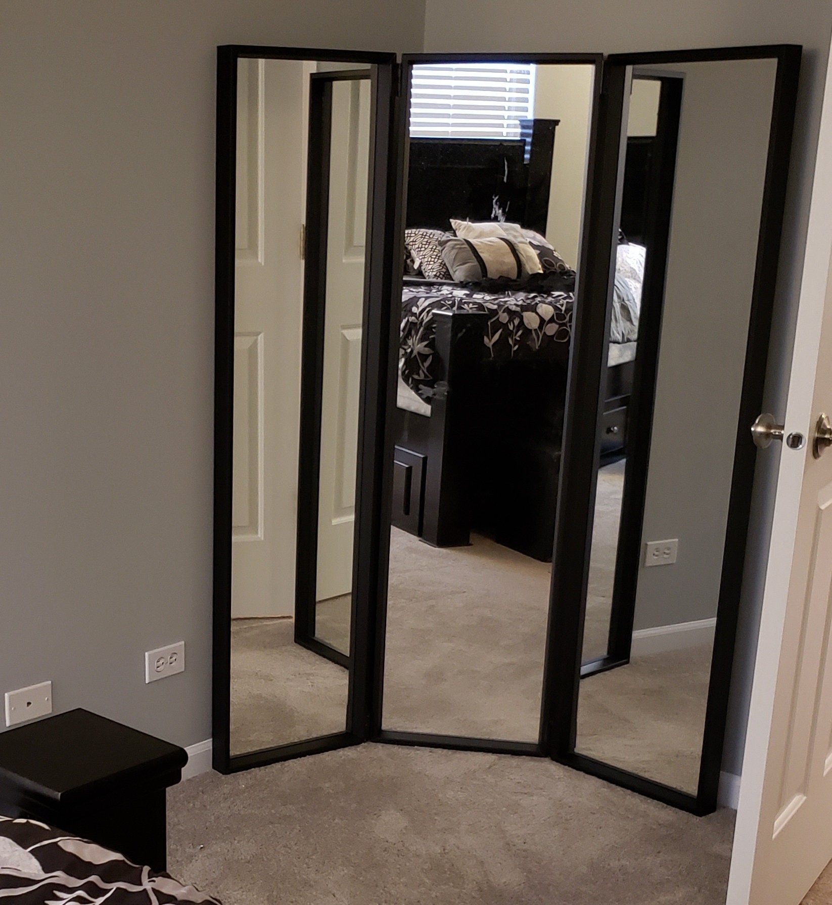 Trifold Floor Mirror - Etsy