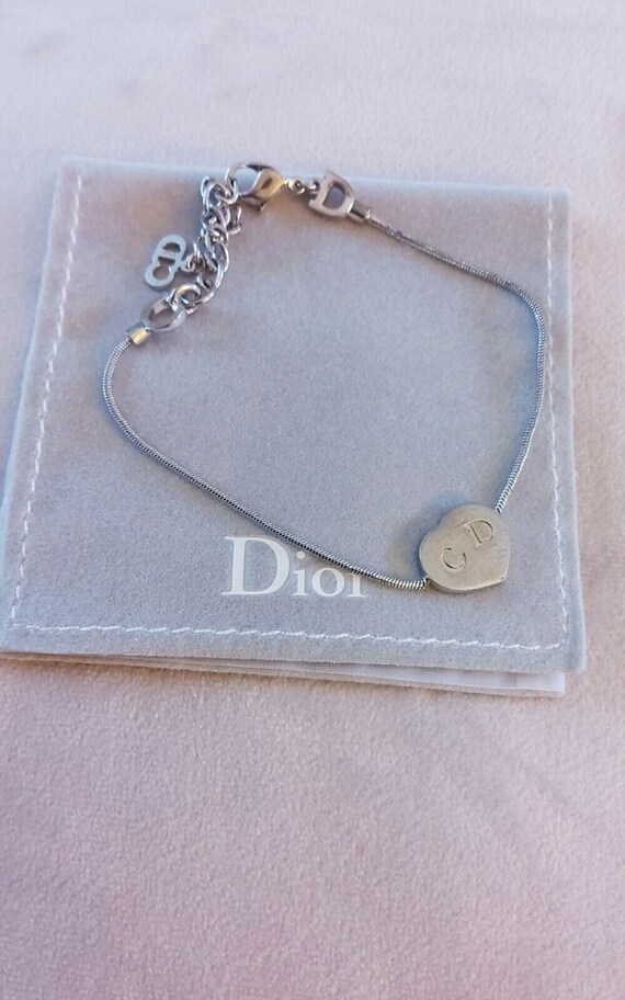Authentic Christian Dior Vintage Bracelet With Pouch. Gem