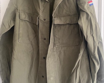 vintage Dutch army military shirt SIZE MEDIUM