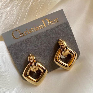 Authentic vintage Christian Dior clip on earrings