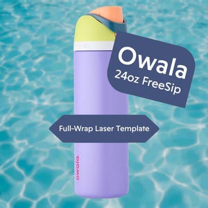 Owala FreeSip 24/32/40 oz et gobelet avec paille 24/40 oz Modèles de gravure laser (5) - Localisez précisément les graphiques ! -ai svg pdf png lbrn2
