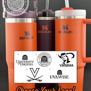 Stanley 30oz - University Of Virginia UVA Hoos Inspired Custom Theme! - Authentic 30oz Quencher - BONUS Second Straw & Free Shipping!