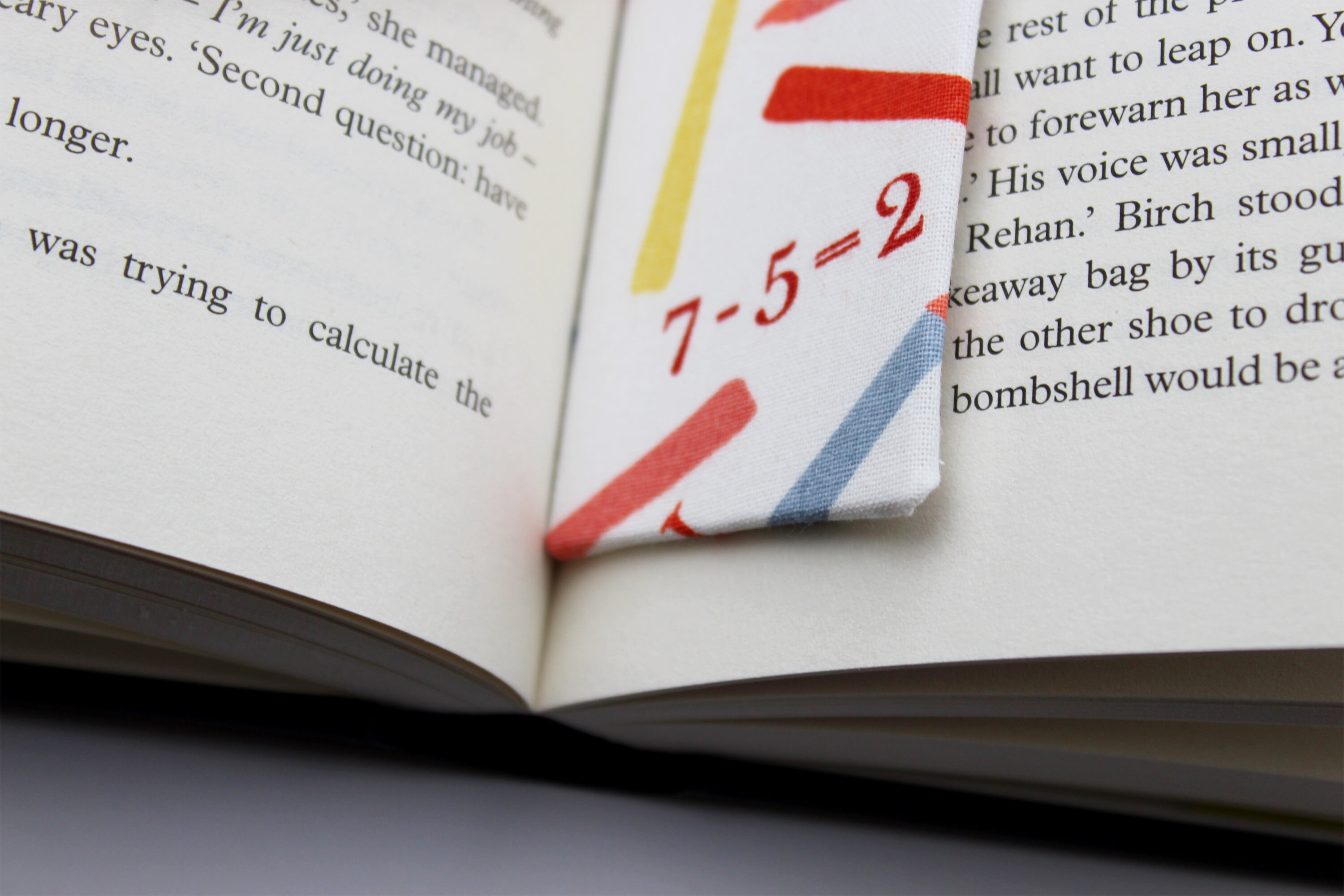 Maths Bookmark Stationery Bookmarks Fabric Bookmarks Etsy