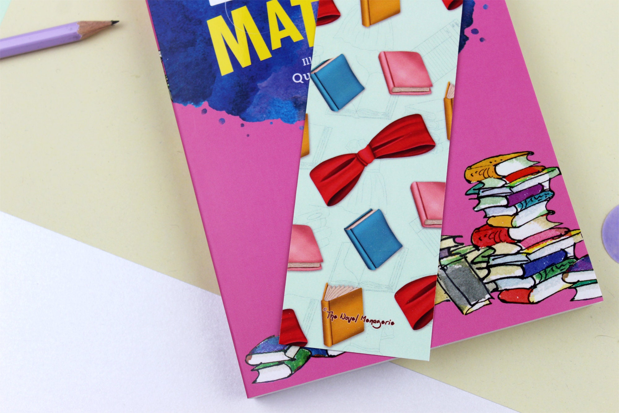 Matilda Bookmark Roald Dahl Bookmark Miss Honey Etsy