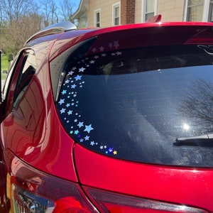 Holographic Lot Star Stars 34 + Vinyl Car Truck Window Decal Sticker Mailbox Mirror Tumbler